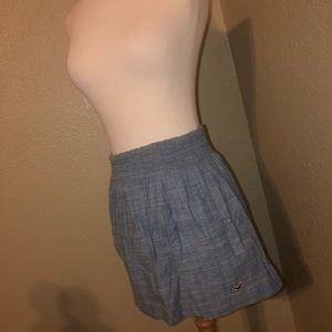 Denim blue Hollister mini skirt
